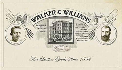 Walker & Williams AT-2 Brown Leather Acoustic Guitar Strap Button Adapter