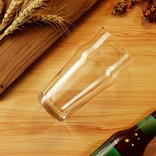Pint Glasses Set of 4 for Beer Enthusiasts