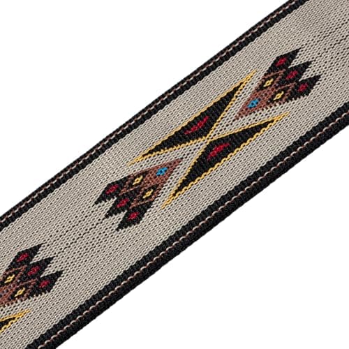 Levy's Leathers Tribal Rhythms Tan Arrow Guitar Strap (MSSN80-TAN)