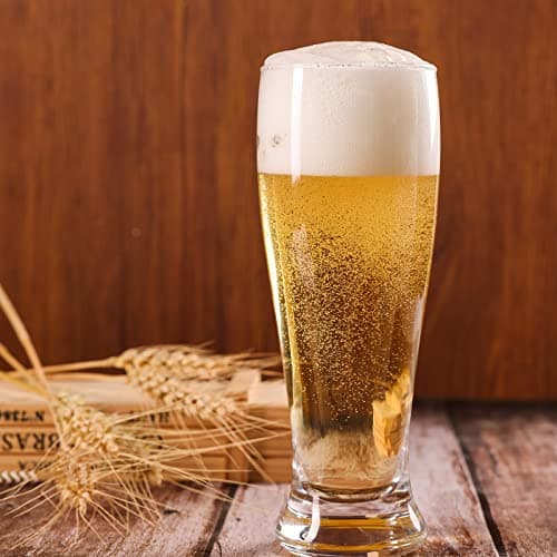 6-Pack 16oz Pilsner Beer Glasses for Men