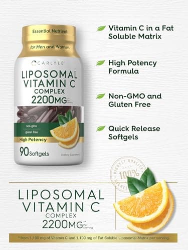 Carlyle Liposomal Vitamin C 2200mg Softgels