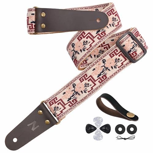 Nefelibata Full Grain Leather Guitar Strap with Hidden Pocket for Bass, Electric and Acoustic Guitars  
Nefelibata Jacquard Embroidery Guitar Strap with Strap Locks for Bass, Electric and Acoustic Guitars  
Nefelibata Guitar Strap with Hidden Pocket 