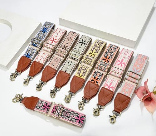 RETMODEL Retro Jacquard Multi-Pattern Adjustable Shoulder Strap