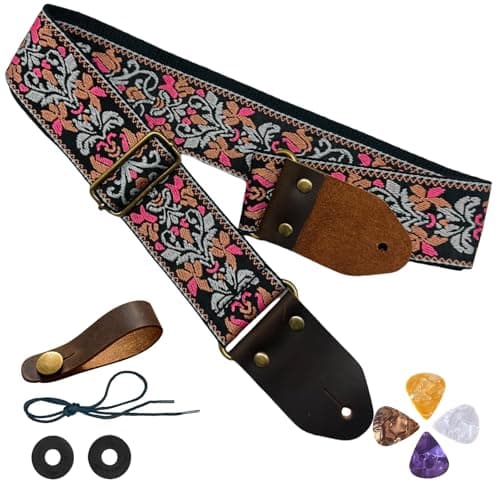 Comfortable Guitar Straps with Crazy Horse Leather Ends and Strap Button for Electric and Acoustic Guitars
| Premium Crazy Horse Leather Ends Guitar Straps with Button for Electric & Acoustic Bass
| Comfortable and Durable Crazy Horse Leather Ends G 