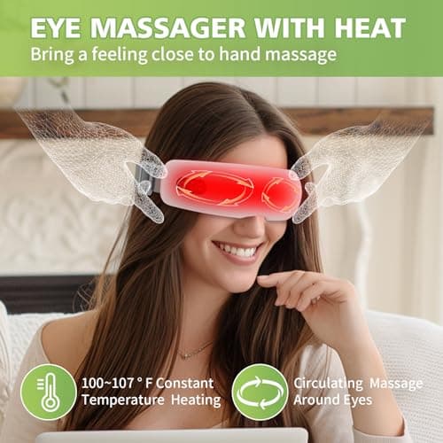 Smart Eye Massager with Bluetooth Music - Christmas Birthday Gift for Men and Women