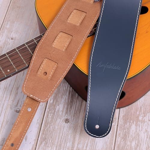 Nefelibata Full Grain Leather Guitar Strap for Acoustic, Bass & Electric