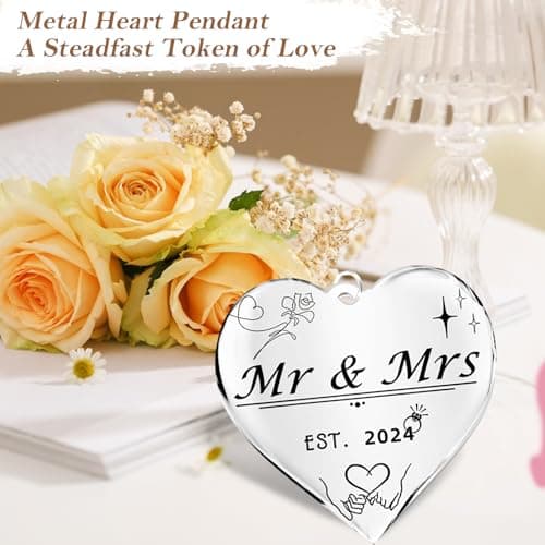 Personalized Mr & Mrs Rotating Floating Picture Frame 4x6