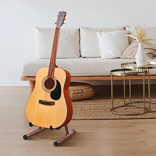 High-Quality Natural Wood Guitar Stand for Acoustic & Electric Guitars