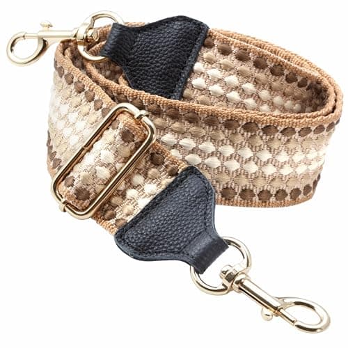 Nefelibata Purse Strap, Full Grain Cowhide Shoulder Strap — D#-pearl Brown