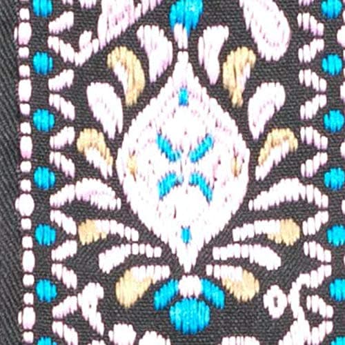 KLIQ Vintage Woven Guitar Strap for Acoustic & Electric Guitars — Classic Placid Pink