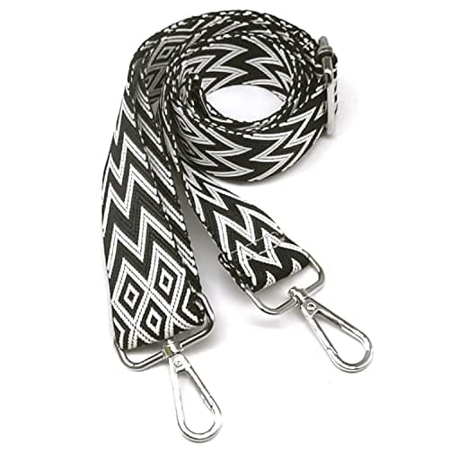 Women's Handbag Shoulder Strap - Wide 3.8cm Crossbody Bag Replacement — Win-black(silver Hardware)