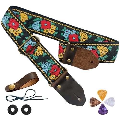 Comfortable Guitar Straps with Crazy Horse Leather Ends and Strap Button for Electric and Acoustic Guitars
| Premium Crazy Horse Leather Ends Guitar Straps with Button for Electric & Acoustic Bass
| Comfortable and Durable Crazy Horse Leather Ends G 