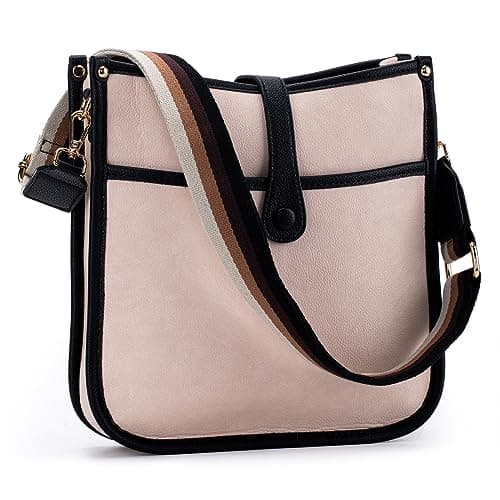 Montana West Women's Crossbody Hobo Shoulder Bags — E-beige/Black