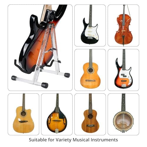 MUSO Crystal Bubble Acoustic/Electric Guitar & Bass Floor Stand