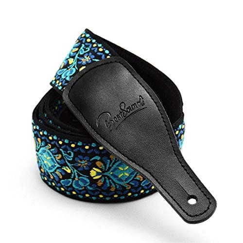 Adjustable Woven Braided Guitar Strap for Bass Electric/Acoustic Guitars
