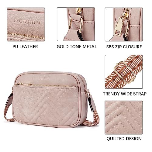 BOSTANTEN Quilted Crossbody Bags for Women
