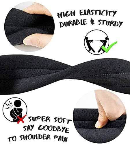 Wepop Neoprene Elastic Bass Guitar Strap for Acoustic & Electric (391)