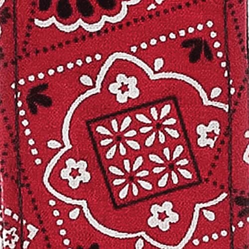 D'Addario Woven Guitar Strap - Black — Bandana Red