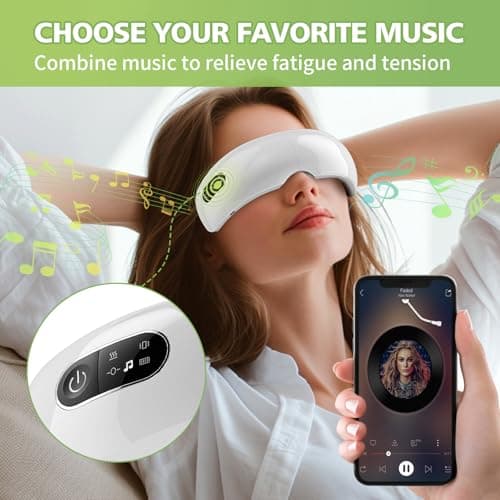 Smart Eye Massager with Bluetooth Music - Christmas Birthday Gift for Men and Women
