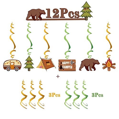 Happy Camper Camping Theme Decorations for Party Supplies