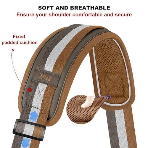 ZINZ Universal Bag Strap - Ultra-Thick, Breathable, Adjustable, Heavy-Duty TW01B07