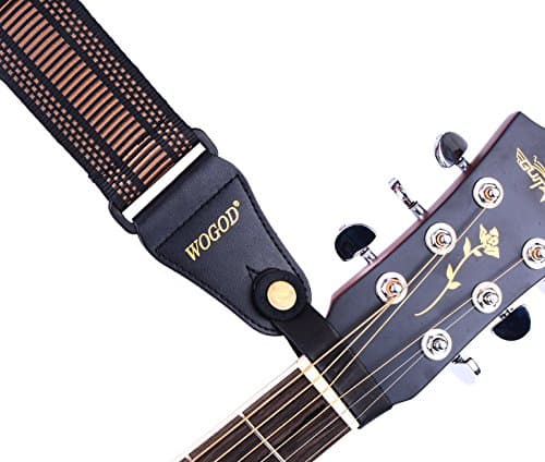 Coffee-Colored Nylon Bass Guitar Strap