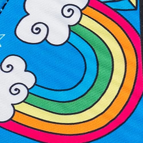 LEKATO Electric Guitar Bass Straps 3.5" Wide Padded Neoprene Pad Adjustable 45-55" with Locks — Rainbow