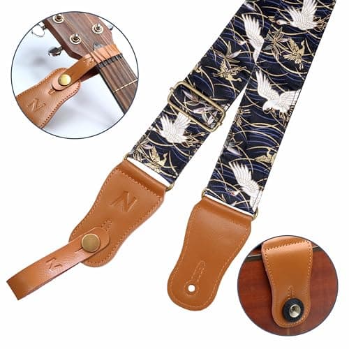 Cotton Guitar Strap with Accessories for Acoustic Guitar and Ukulele