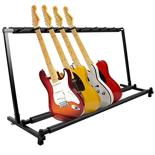 Kuyal Multi-Guitar Display Rack, Black (9 Holder)