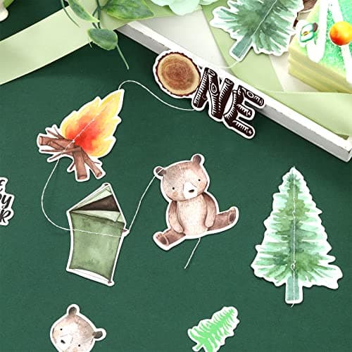 Kreatwow Happy Camper 1st Birthday Hanging Garland Jungle Party Decor