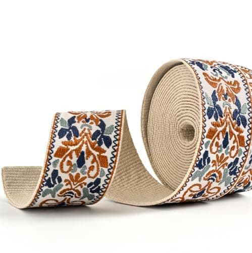 High Density Jacquard Embroidered Heavy Cotton Webbing Strap 1.5-2 Inches for Bags
