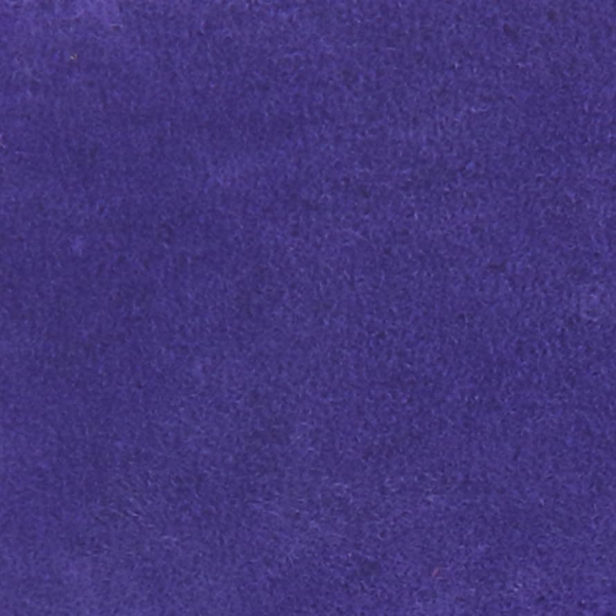 3 Guitar Strap in First Layer Leather with Foam Padding and Cable Storage Loops for Bass, Electric and Acoustic Guitars — Lavender Purple