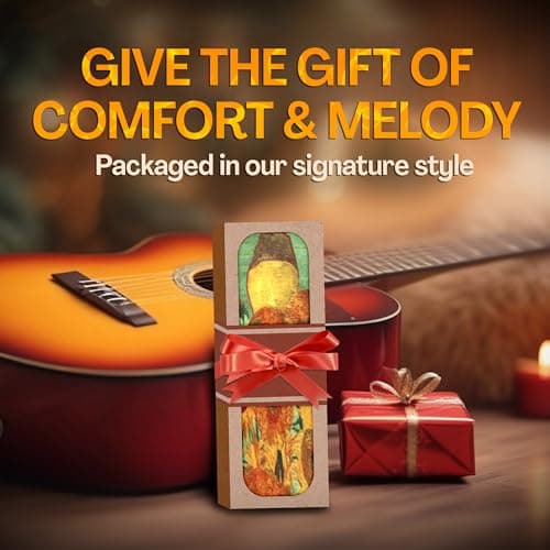 Van Gogh Sunflowers Guitar Strap Bundle with 2 Locks & Picks