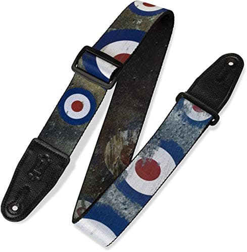 Levy's 2" Wide Polyester Guitar Strap — Bullseye