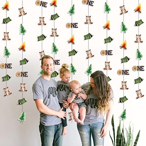 Kreatwow Happy Camper 1st Birthday Hanging Garland Jungle Party Decor