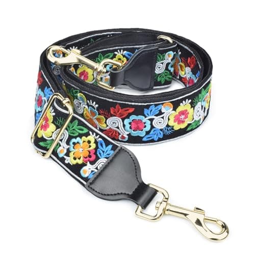 CloudMusic Handbag Shoulder Strap Replacement for Women Girls — Cheerful Flowers