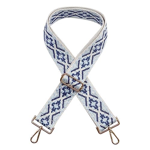 Handbag Strap Replacement Wide Shoulder Crossbody Strap with Adjustable Belts — Gold Buckle-color 001