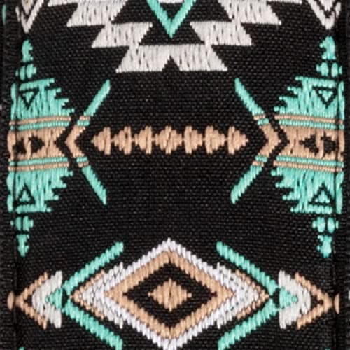 Ernie Ball Classic Jacquard Noble Rose Guitar/Bass Strap — Southwestern Turquoise