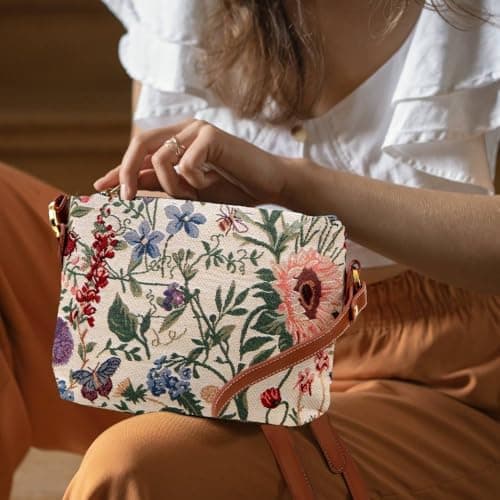 Signare Tapestry Crossbody Sling Bag for Women