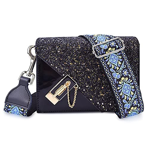 CloudMusic Handbag Crossbody Strap with Silver Clips
