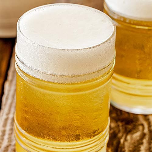 16-Ounce Tin Can-Shaped Pint Glasses Set Of 6 - Restaurantware Clear Dishwasher-Safe Beer Glasses