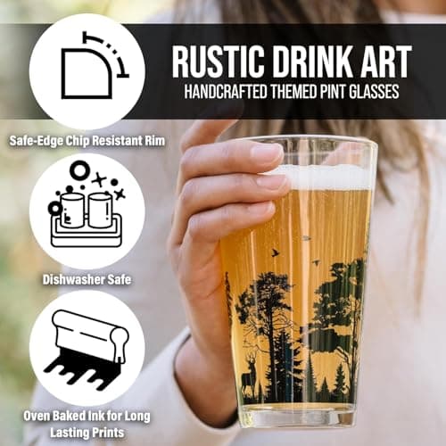 Nashville Black Lantern City Map Pint Glass Set – Craft Beer Drinkware