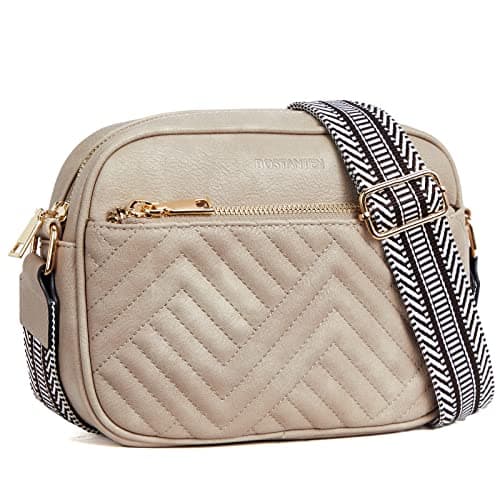 BOSTANTEN Quilted Crossbody Bags for Women — Grey