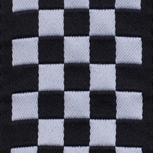 Ernie Ball Guitar Strap Black 43" Classic Strap — Black and White Checkered