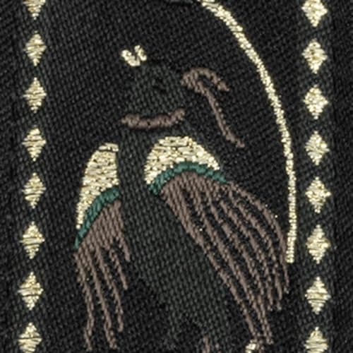 Ernie Ball Classic Jacquard Noble Rose Guitar/Bass Strap — Black Pleasant Pheasant