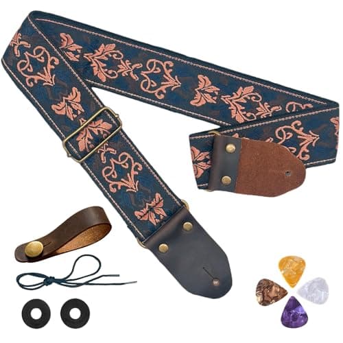 Comfortable Guitar Straps with Crazy Horse Leather Ends and Strap Button for Electric and Acoustic Guitars
| Premium Crazy Horse Leather Ends Guitar Straps with Button for Electric & Acoustic Bass
| Comfortable and Durable Crazy Horse Leather Ends G 