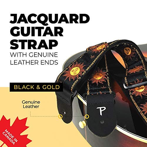 Perri’s Leathers Ltd. Jacquard Adjustable Guitar Strap - Made in Canada