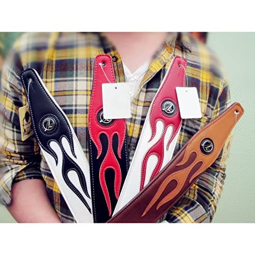 Lightning Pattern Guitar Strap for Electric Guitar/Bass