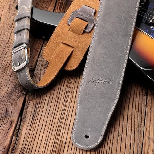 Nefelibata Full Grain Cowhide Guitar Strap with Foam Padding