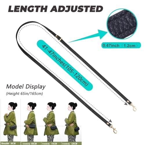 Audingull Handbag Purse Strap Replacement Adjustable Leather Crossbody